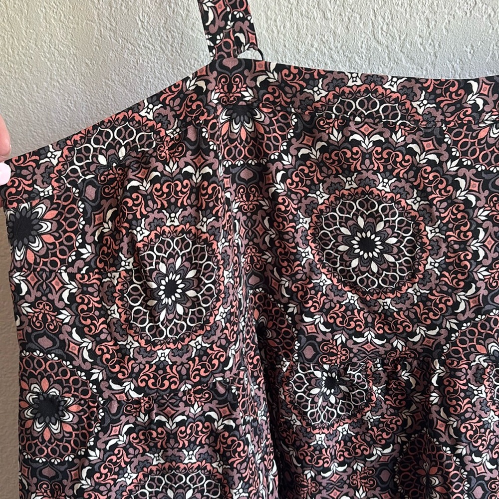 Torrid Mini Challis Sleeveless Medallion Print Sundress Spaghetti Strap Dress 1 - Picture 2 of 7